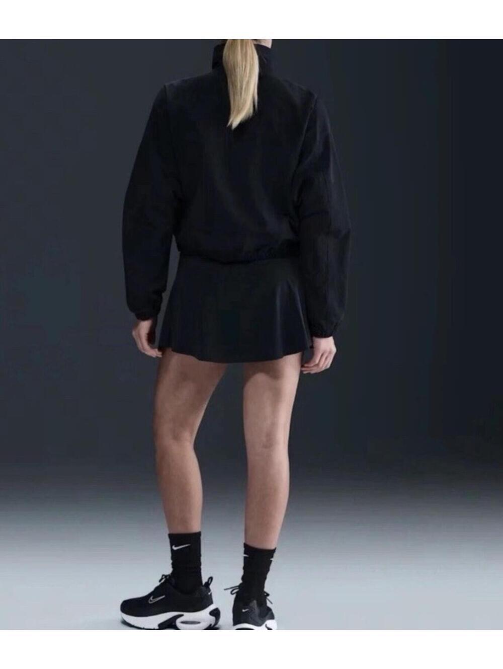 $90 NWT Women's Nike Sportswear Oversized UV Protection Black Jacket Size Large - Picture 2 of 9